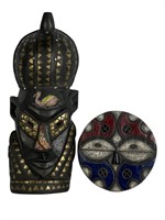 Two African Carved Wood Tribal Masks