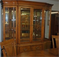 Modern Dining Table hutch & 6 Chairs
