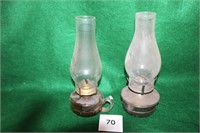 2 KEROSENE LAMPS