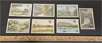 (6) Old West Point Military Academy Post Cards-