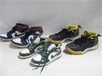 Three Pair Air Jordan Shoes Pre-Owned See Info