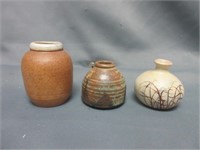 pottery vase lot