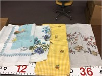 Vintage cotton fabric tablecloth (4)