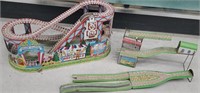 Chein wind up roller coaster with one car and