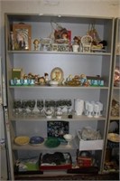 Assorted lot; Doll Furniture, Milk Glass, Plates,