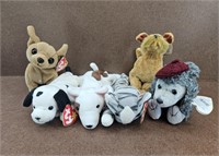 6pc. Misc. Dog TY Beanie Baby Collection