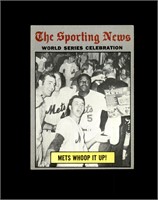 1970 Topps #310 Mets Whoop It Up WS EX to EX-MT+