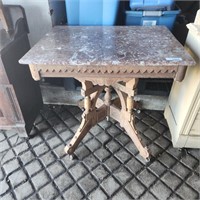 Vintage Eastlake Marble Top Parlor Table