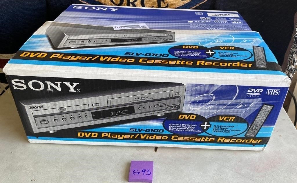 W - SONY DVD PLAYER & VCR (G95)