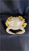 Herend, Crab, Butterscotch and gold, 4.50" x 4" x