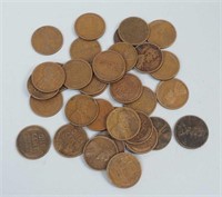 Group of Wheat Pennies