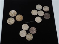 Buffalo & Jefferson Nickels Plus Silver Quarters