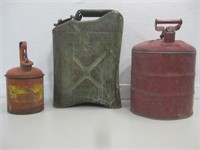 Three Gas Cans See Info