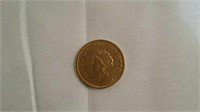1854 $1 gold coin