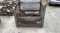 Crate with 2 Braided Steel Slings-