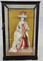 Japanese Geisha Wedding Doll in Display Case