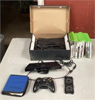 Xbox 360 with Kinnect, Controller and Games