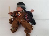 Swan Collection Native American Ceramic Baby Doll