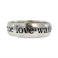 "True Love Waits" Sterling Silver Band