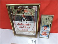 Johnny Walker Red & Beer 5 Cents Mirrors