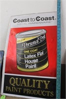 VINTAGE "COAST TO COAST" METAL SIGN