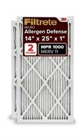 FILTRETE 14X25X1 AC FURNACE AIR FILTER, MERV 11,