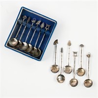 (12) Sterling Silver Japanese Demitasse Spoons