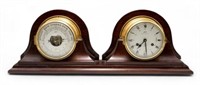 Schatz Royal Mariner Ship Desk Clock & Barometer.