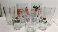 Lot of 7 assorted beer glasses