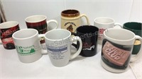 Lot of 9 assorted mugs