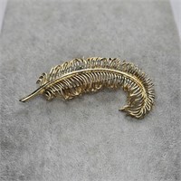 Cora Signed Pegasus Feather Brooch