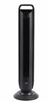 Seville Oscillating Black Tower Fan with Touch