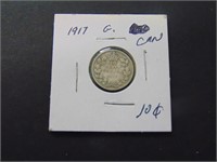 1917 Canadian 10 Cent Coin