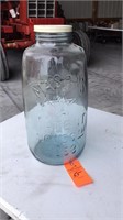 18.5”T large glass masons 1858 jar