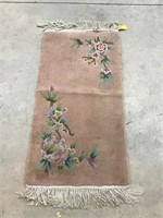 Chinese wool runner rug. 2 x 4