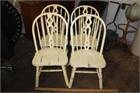 4 Bent Back Kitchen Chairs