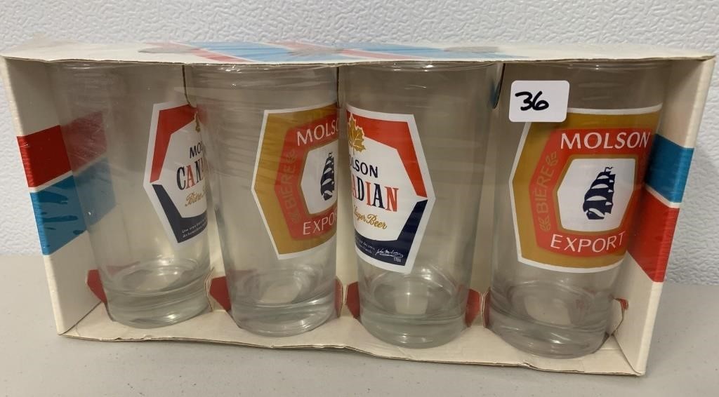 4  New in PKG Beer Glasses (NO SHIPPING)