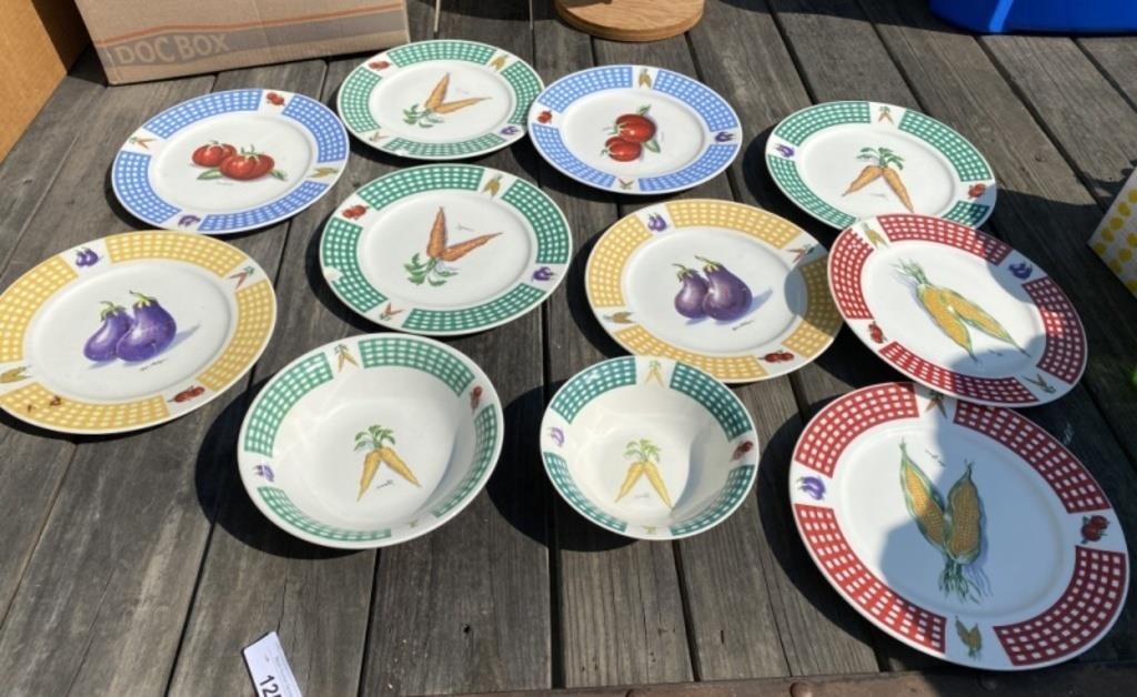 Vegetable Plates and Bowls