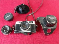 VINTAGE CANON CAMERA AND LENSES
