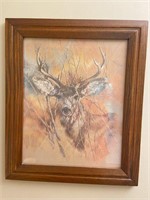 Framed Buck Picture