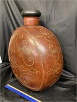 DECORATIVE LARGE METAL TUSCAN VASE