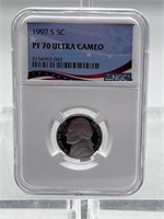 1997 S NCG PF70 Ultra Cameo Jefferson Nickel