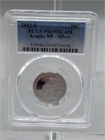 2012-S PCGS PR69DCAM Acadia NP-Silver Quarter