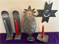 Tin Decor: Wall Hanging Candle Scones, ++
