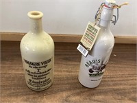 cider and Vinegar Bottles - lot of 2