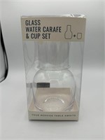 glass water carafe &cup set