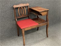 Vintage Telephone Table / Gossip Bench