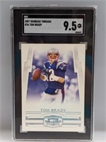 2007 Donruss Threads Tom Brady 26 SGC 9.5