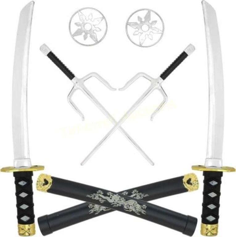Skeleteen Ninja Sword Toy Set - 6 Pieces