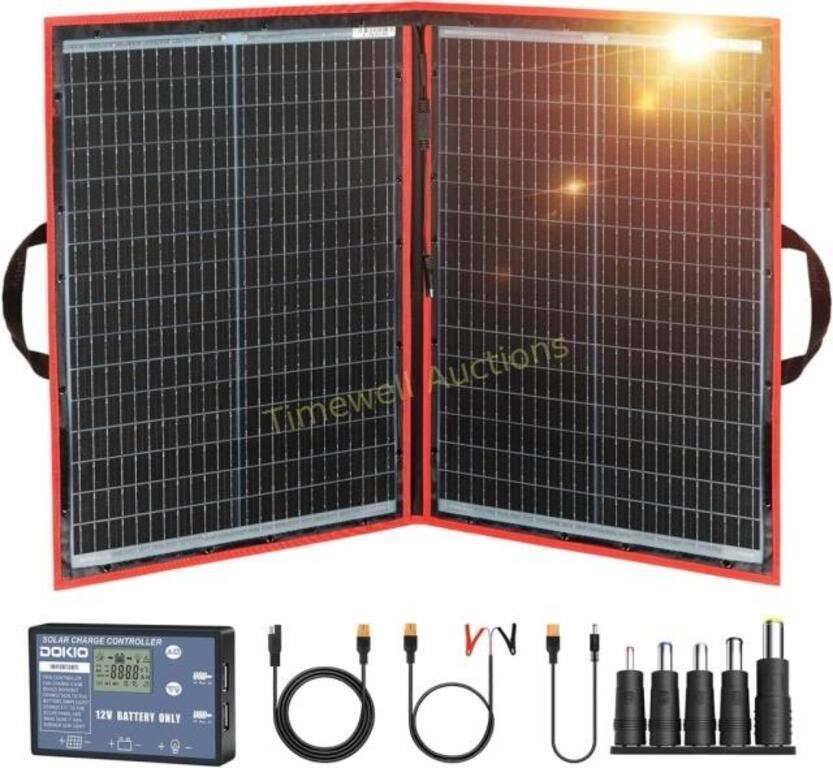 DOKIO 110w 18v Foldable Solar Panel Kit